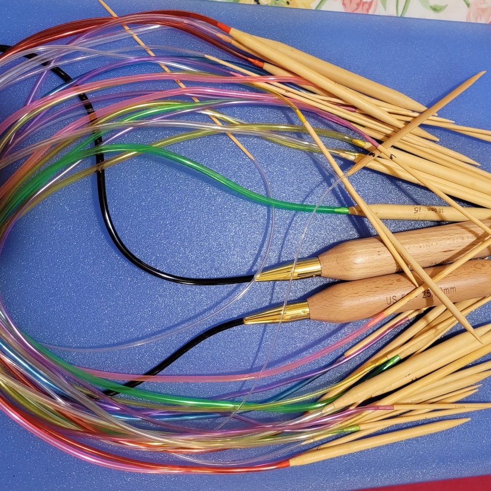 Bamboo circular knitting needles